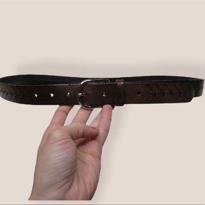 Brunello Cucinelli brown leather belt